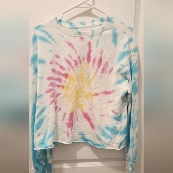 NWOT Spiritual Gangster Mazzy Pullover in Sunburst Tiedye SZ M - Picture 3 of 5